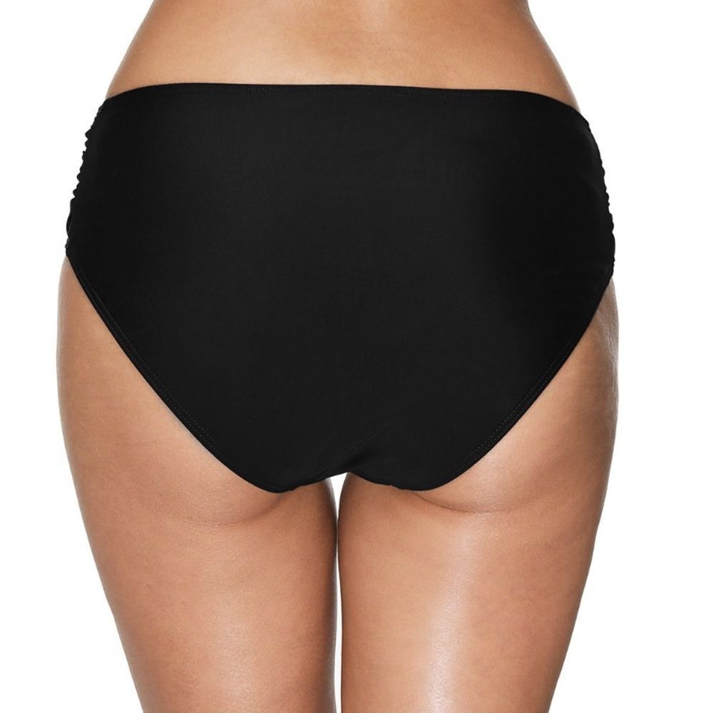 Attraco Sports Black Side Ruched Bikini Bottom, Size S, NWT - Picture 3 of 11